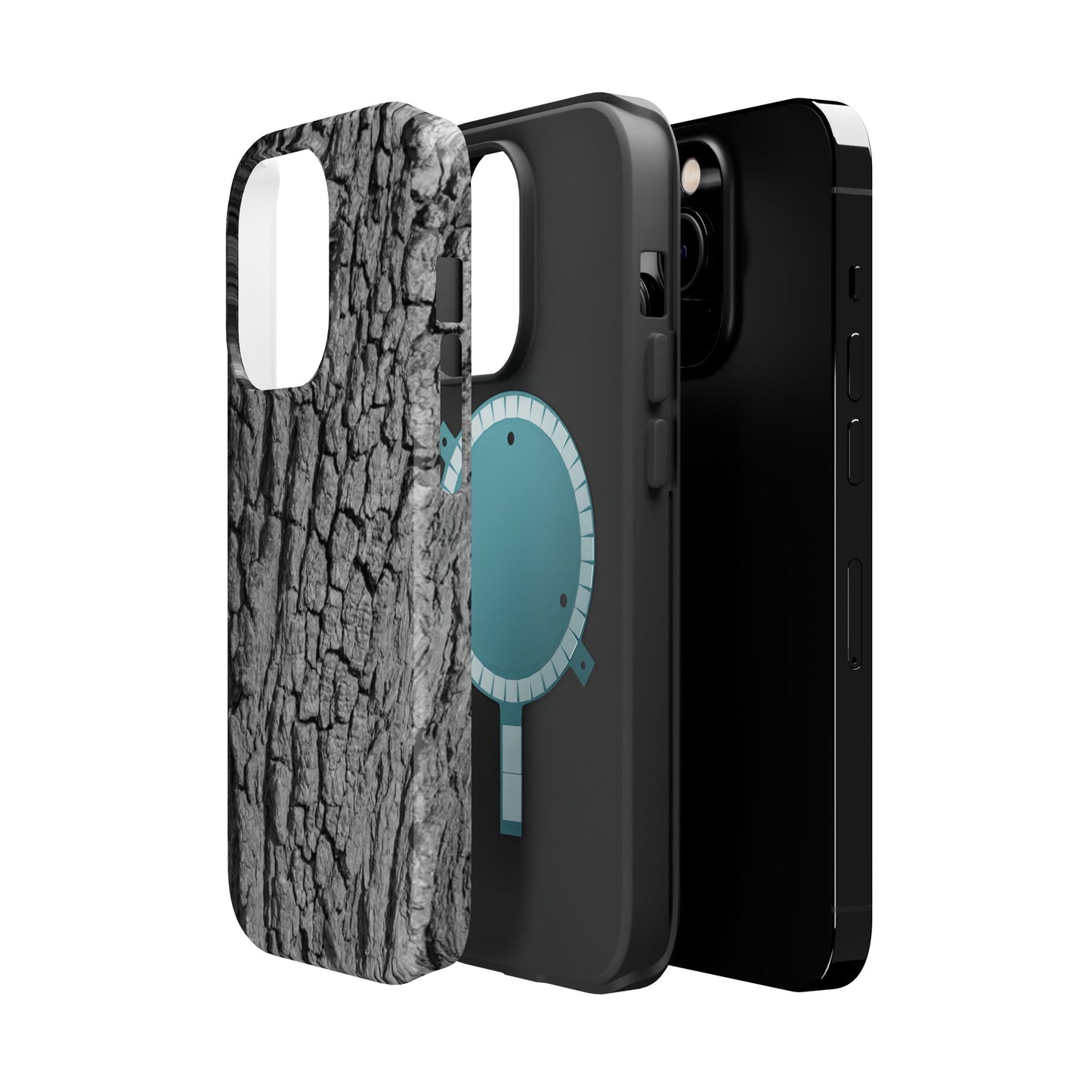 Bark Texture Magnetic Impact Phone Case