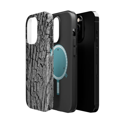 Bark Texture Magnetic Impact Phone Case
