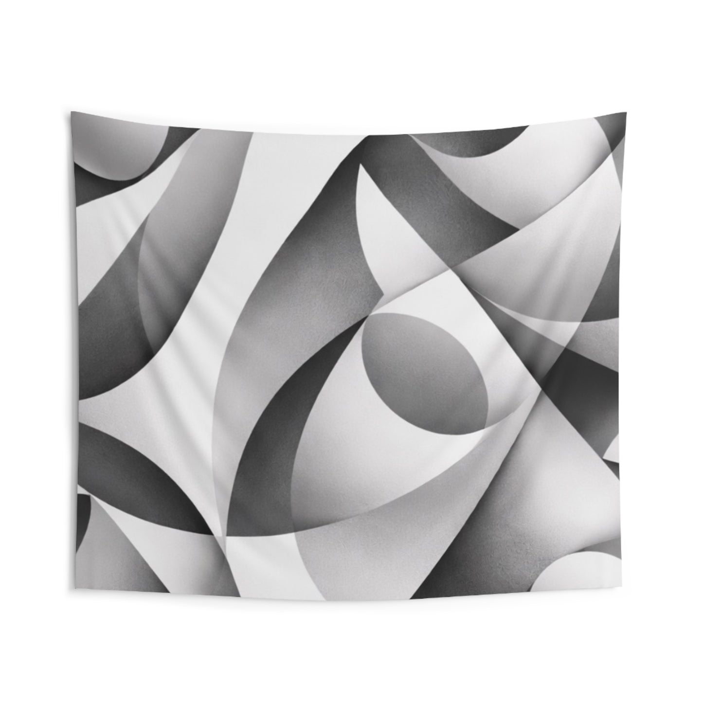 Abstract Monochrome Tapestry — Modern Geometric Wall Art