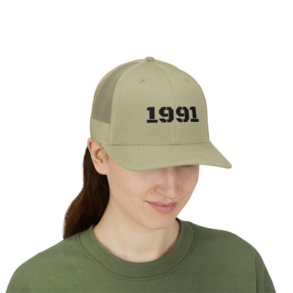 Vintage 1991 Snapback Trucker Cap, Retro Hat, Birthday Gift, Fashion Accessory, Casual Wear, Unisex Cap - TRV