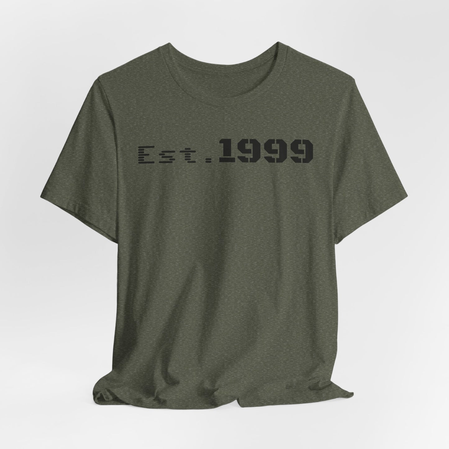 Established 1999 Unisex Tee | Vintage Birth Year Shirt, Casual Birthday Gift, Personalized Family Reunion Apparel, Retro Style [...] - TRV