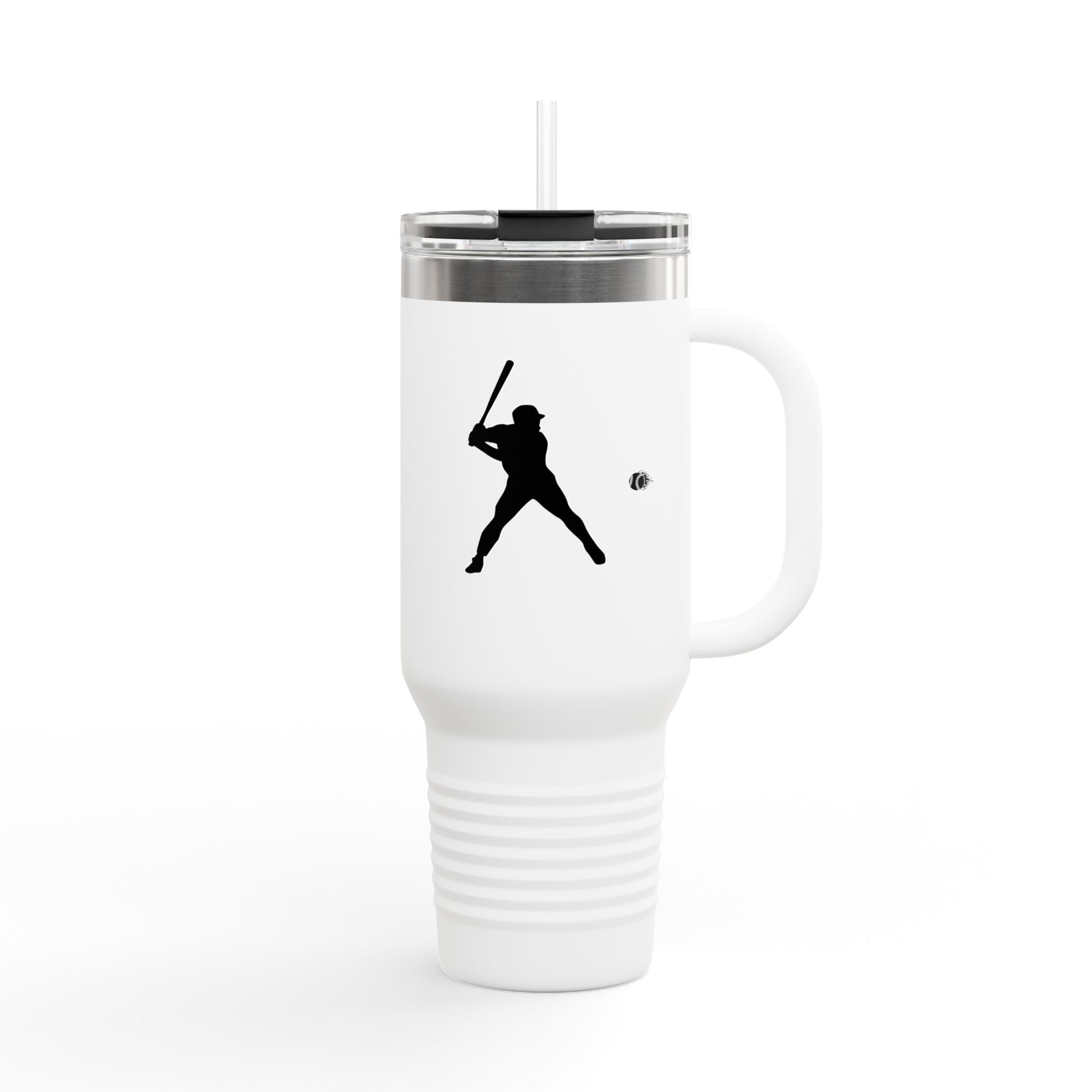 Baseball Player Insulated Travel Mug - 40oz, Sports Enthusiast Gift, Coffee Cup, Active Lifestyle, Personalized Mug, Custom Travel Tumbler - TRV