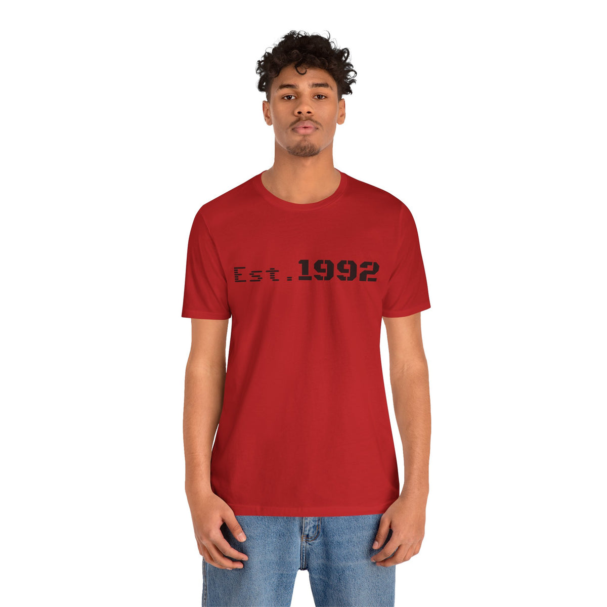 Retro vintage Est. 1992 T-Shirt by Printify featuring classic design and comfortable fabric for a stylish, casual look.
