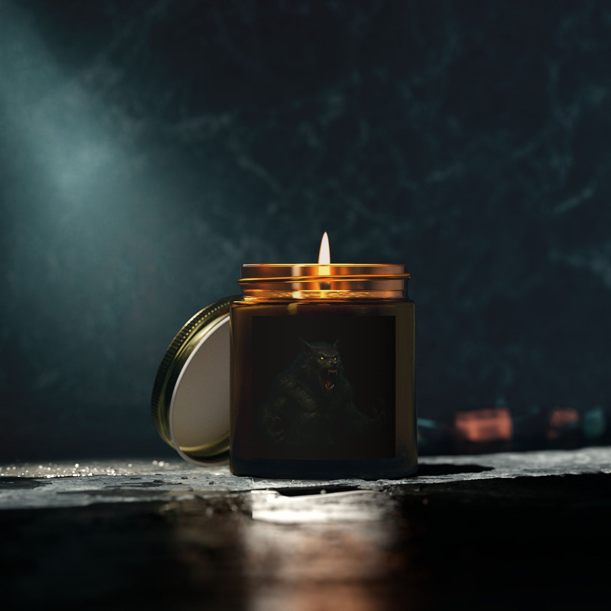 Mystical Creature Scented Candle, Hand-Poured Coconut Apricot Wax, Home Decor, Unique Gift, Halloween, Relaxation, Aromatherapy - TRV