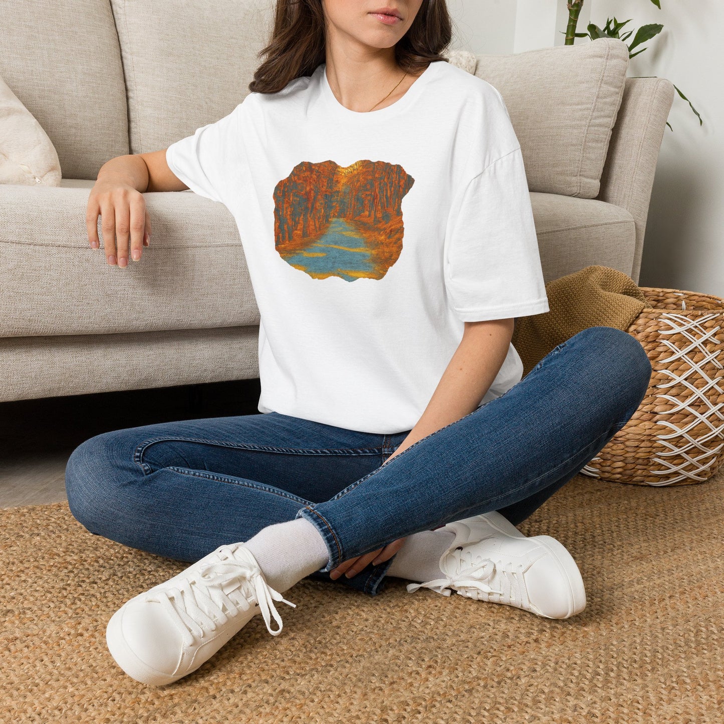 Autumn Pathway Unisex Softstyle T-Shirt, Cozy Fall Shirt, Nature Lover Tee, Scenic Route Top, Gift for Hikers, Casual Wear, Outdoor [...]