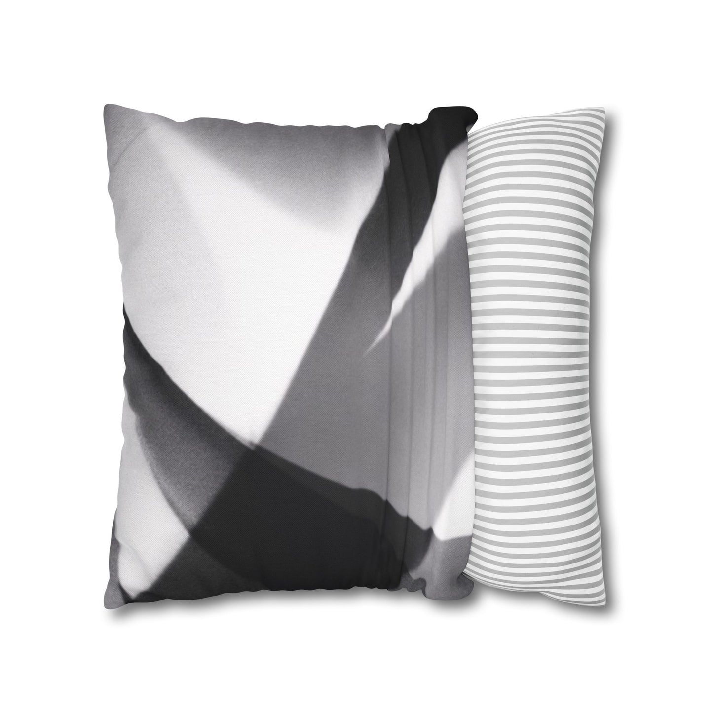 Abstract Black and White Photo Pillowcase, Square Pillowcase