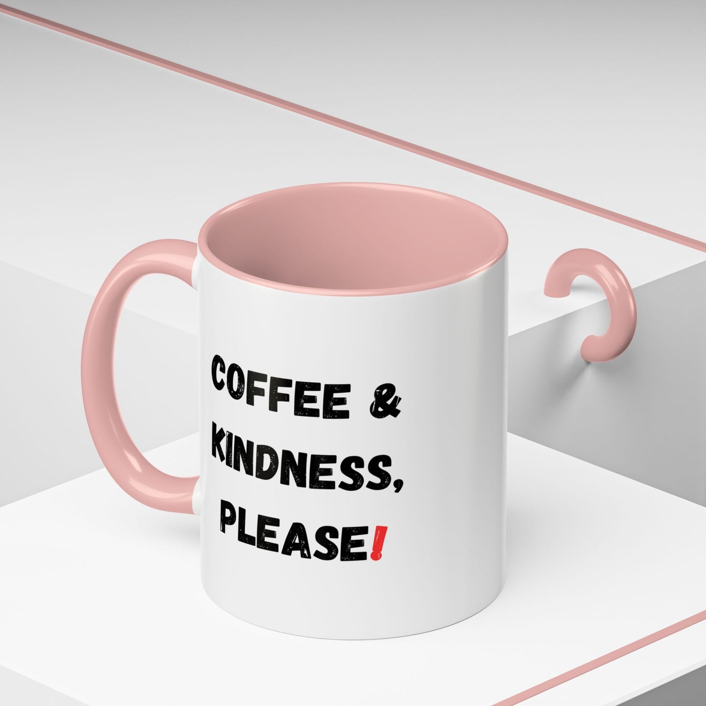 Coffee & Kindness Mug - Inspirational Coffee Cup, Gift for Friends, Office Decor, Encouragement, Morning Motivation