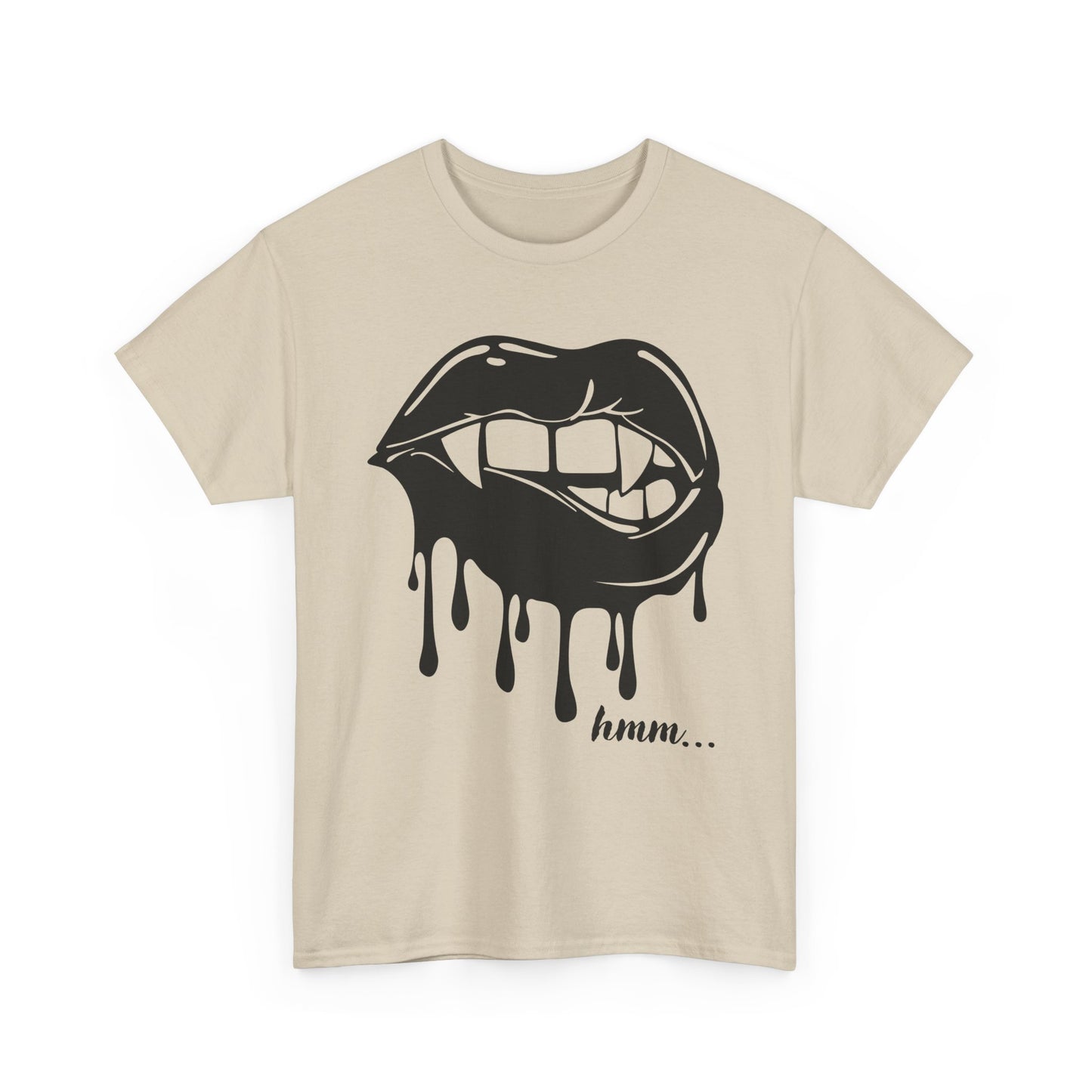 Edgy Graphic Tee - Dripping Lips Design - Unisex Heavy Cotton Tee