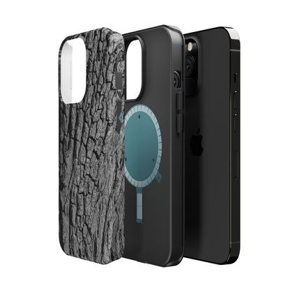 Bark Texture Magnetic Impact Phone Case