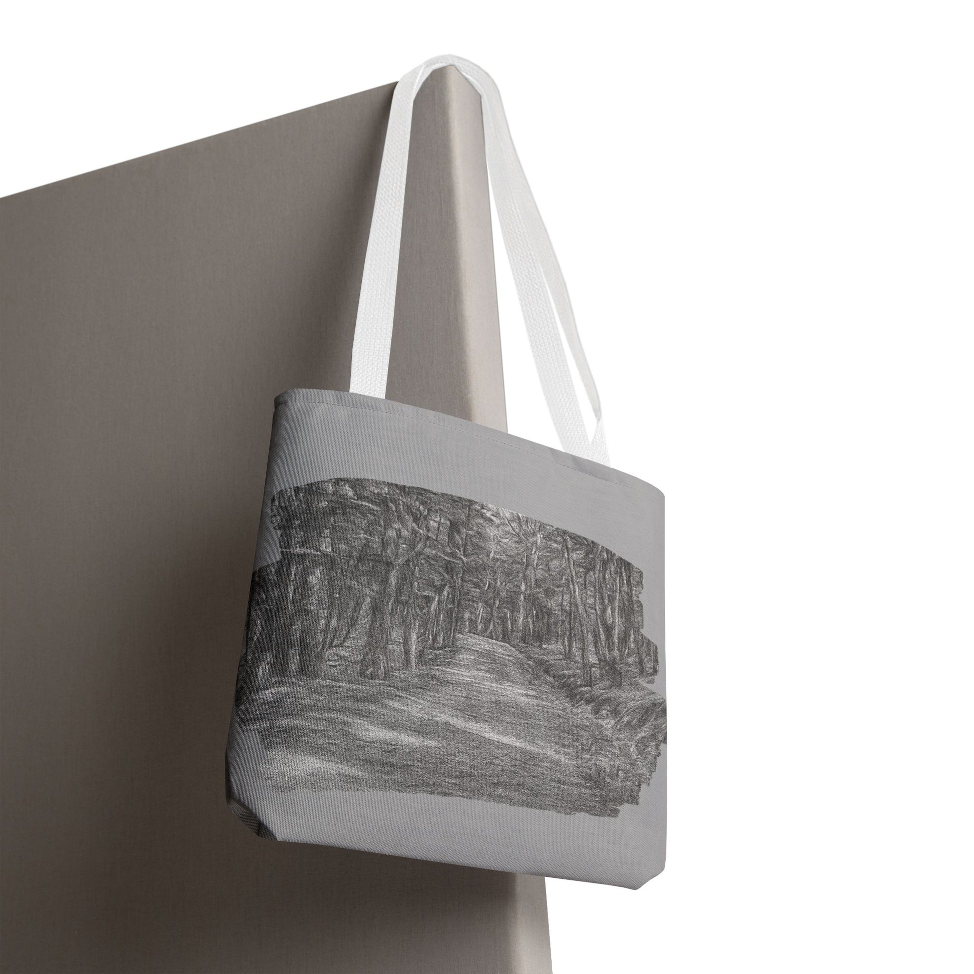 Scenic Path Tote Bag, Reversible Tote, Eco-Friendly Shopper, Outdoor Adventure Bag, Gift for Nature Lovers, Stylish Carryall - TRV