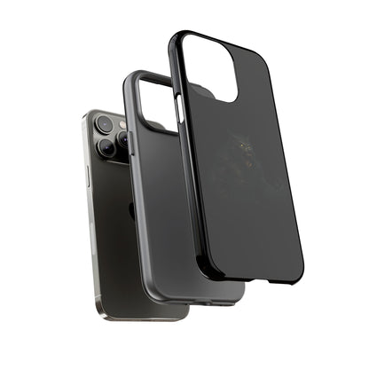 Dark monster graphic werewolf phone case from Printify, tough protective cover for smartphones with a menacing design.
