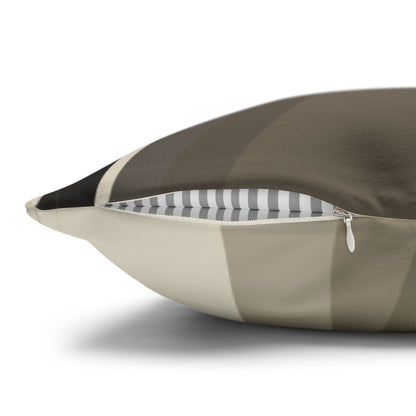 Abstract Neutral Leaf Artwork Pillowcase | Square Pillowcase