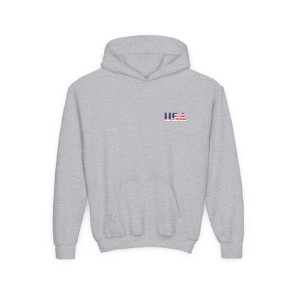 USA Flag Youth Hoodie, Youth Sweatshirt, Cool Hoodie for Kids, American Pride Apparel, Comfortable Boys and Girls Sweatshirt