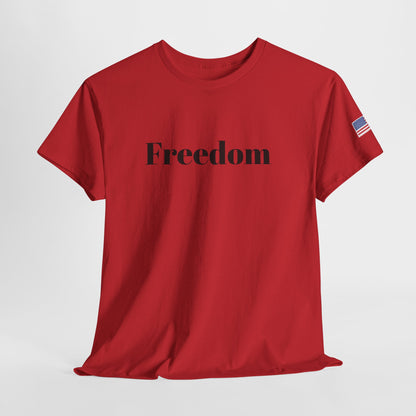 Freedom script tee | T-Shirt, American flag sleeve - TRV