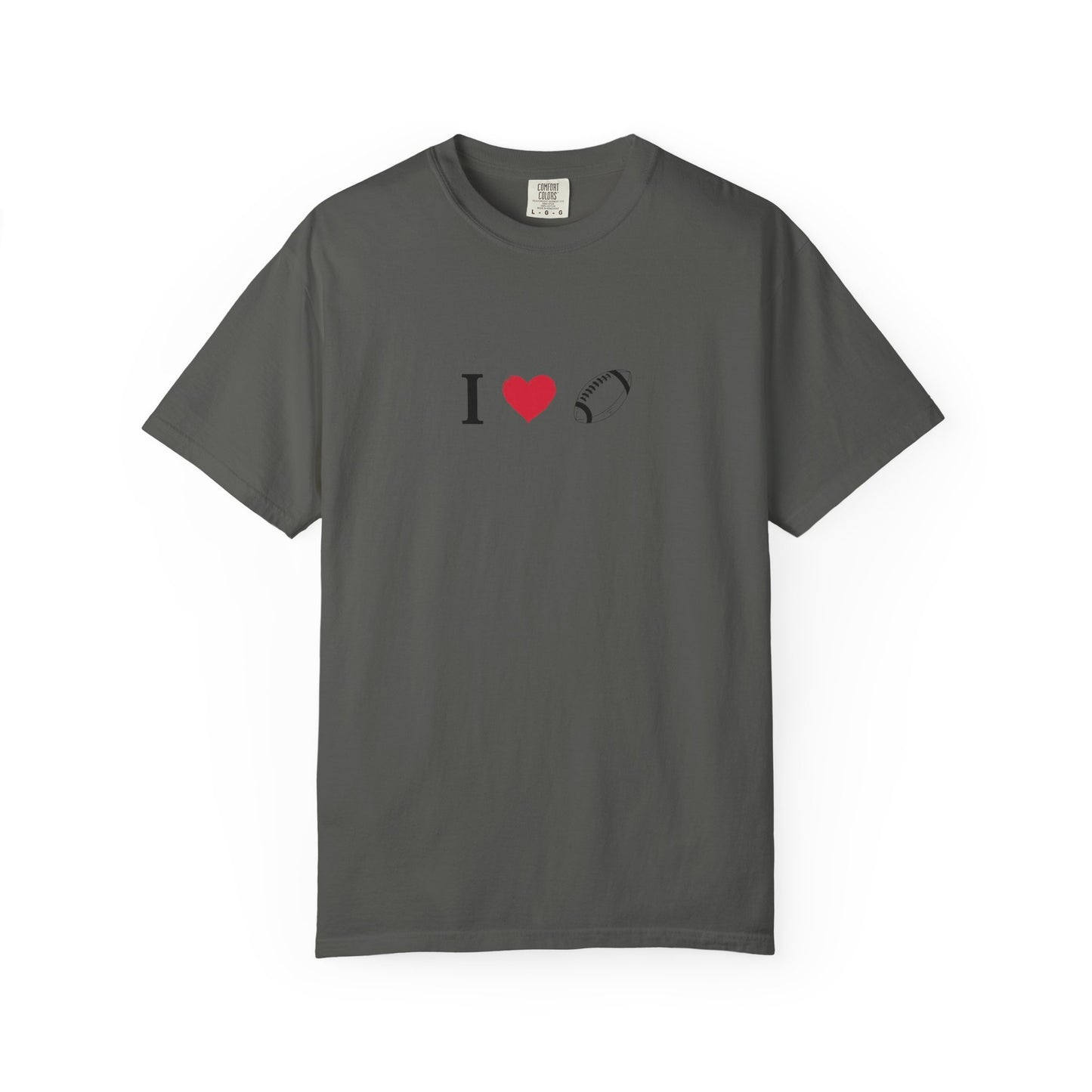 I Love Football T-Shirt - Unisex Cotton Tee, Fun Gift for Friends, Casual Style, Birthday Present, Summer Apparel - TRV