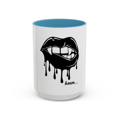 Vampire Lip Accent Coffee Mug - 11oz & 15oz - Unique Halloween Gift - TRV