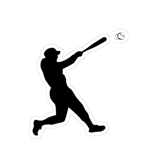 Baseball Player Kiss-Cut Stickers | Sports Decor, Laptop Stickers, Gift for Baseball Fans, Sports Enthusiast Accessories - TRV