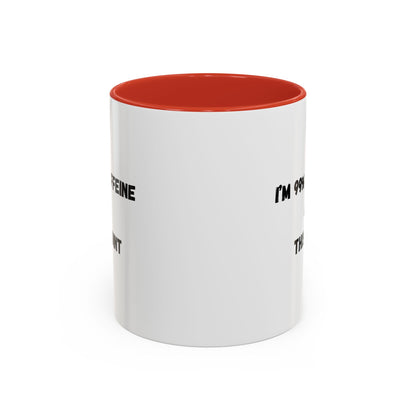 I'm 99% Caffeine Coffee Mug - Funny Gift for Coffee Lovers, Black Accent Mug, Office Humor, Caffeine Addict, Birthday Gift