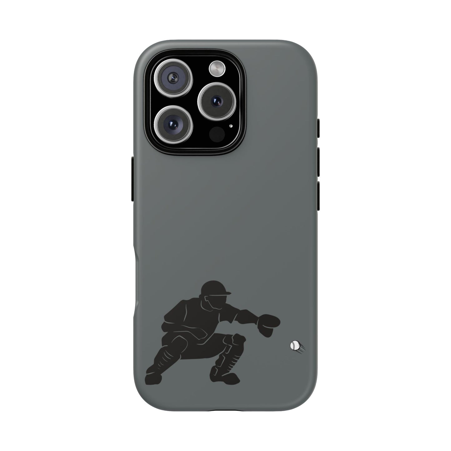 Baseball Catcher Phone Case, Sports Phone Accessory, Tough Cases, Gift for Athletes, Sports Fan Merchandise, Unique Design - TRV