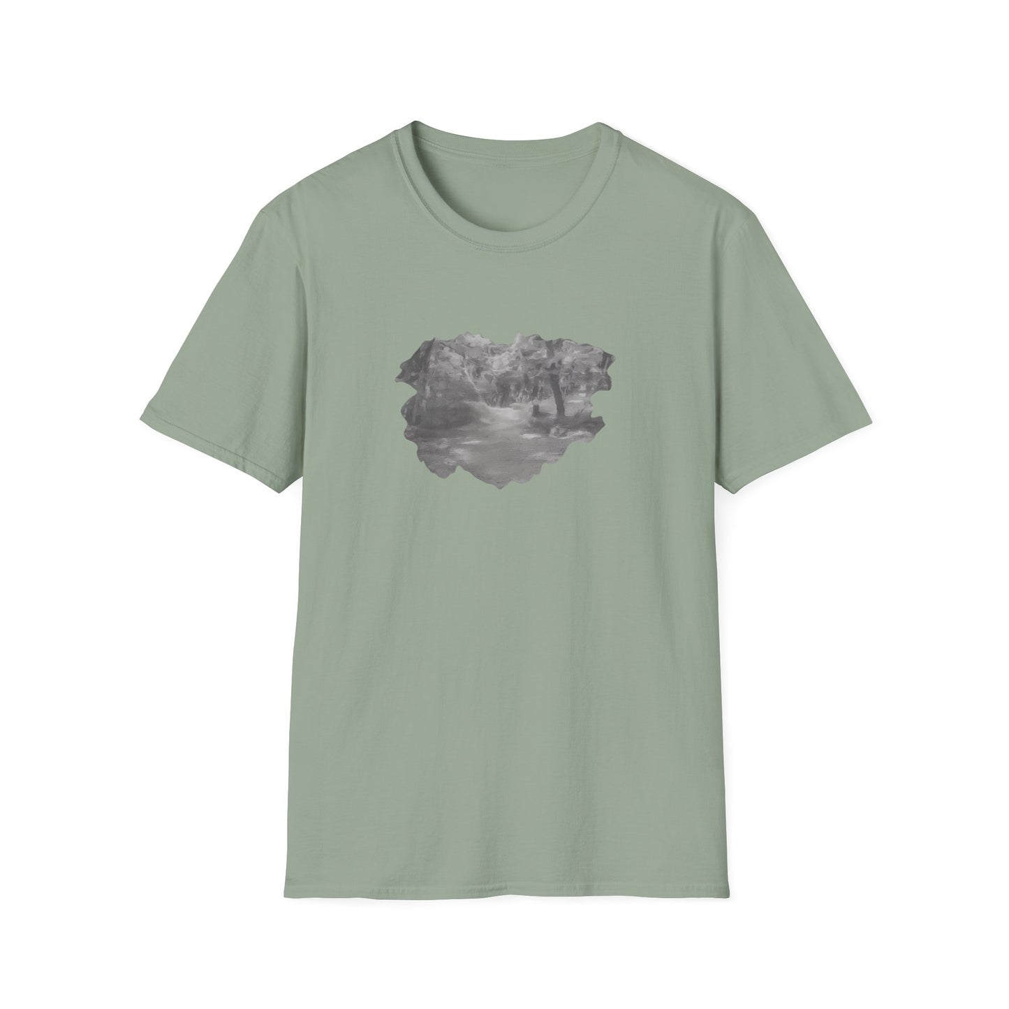 Serene Nature Landscape T-Shirt - Comfortable Unisex Tee, Outdoor Adventures, Nature Lover Gift, Casual Wear, Stylish Spring Top - TRV