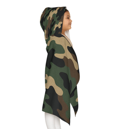 Youth Hooded Towel in Camouflage | Fun Bath Time, Beach Days, Pool Parties, Gifts for Kids, Summer Essentials, Spa Days