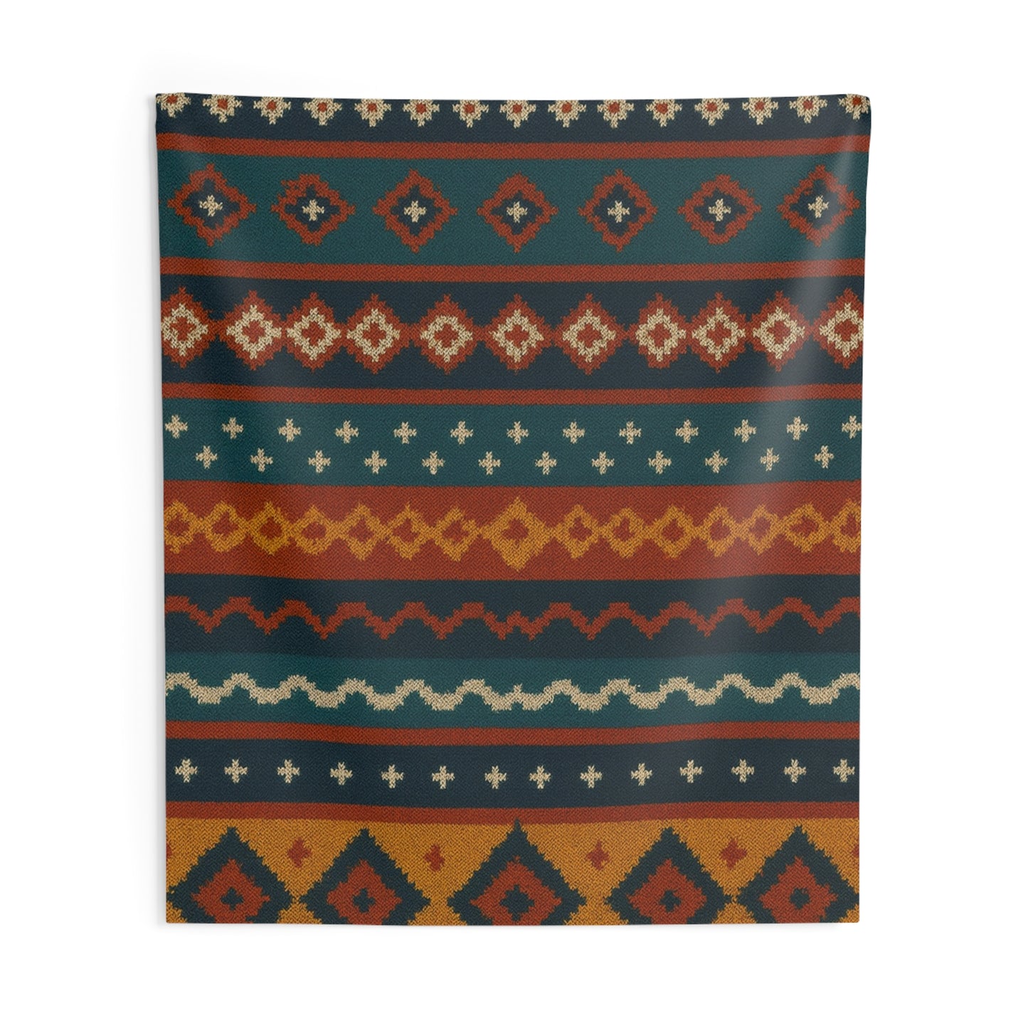 Southwestern Pattern Wall Tapestry – Boho Tribal Geometric Decor
