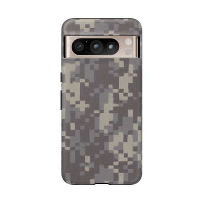 Rugged digital camouflage Printify tough phone case protecting an smartphone with a durable, tactical design.