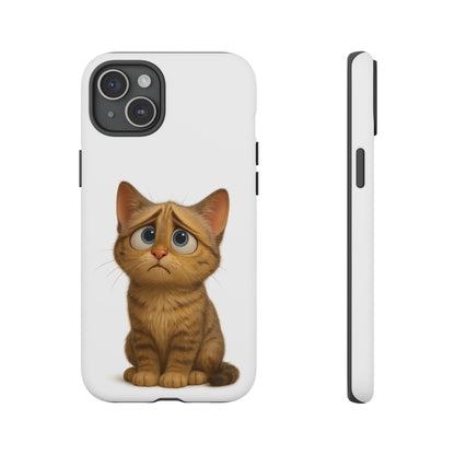 Cute Cat Phone Case, Funny Kitty Case, Animal Lover Gift, Cat Lover Accessory, Unique Cat Design Case, Pet Mom Gift - TRV