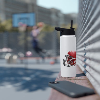 Sporty Stainless Steel Water Bottle with Unique Football Helmet Design | Ideal for Athletes, Gym Lovers, Sports Events, Hydration on the Go