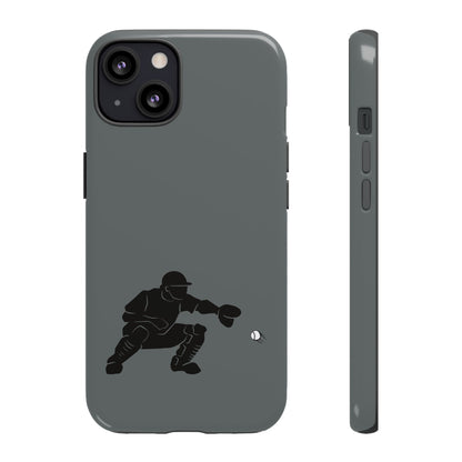 Printify baseball catcher phone case, tough protective cover with a sporty design, fits smartphones securely.