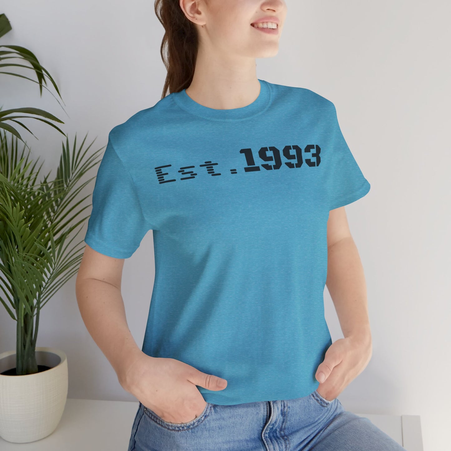 Est. 1993 Unisex Jersey Tee - Vintage Style Shirt, Birthday Gift, Casual Outfit, Celebration Top, Custom Year Shirt