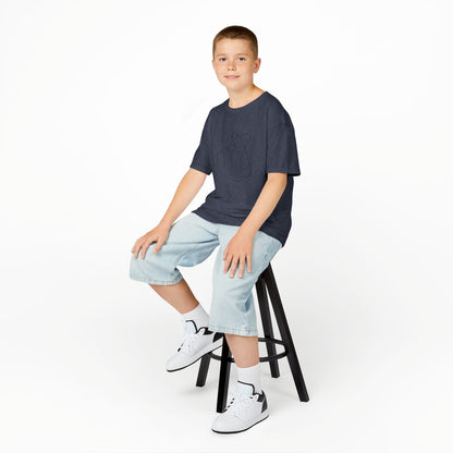 Cute Kids Heavy Cotton Tee - K-Pop Inspired Love Gesture