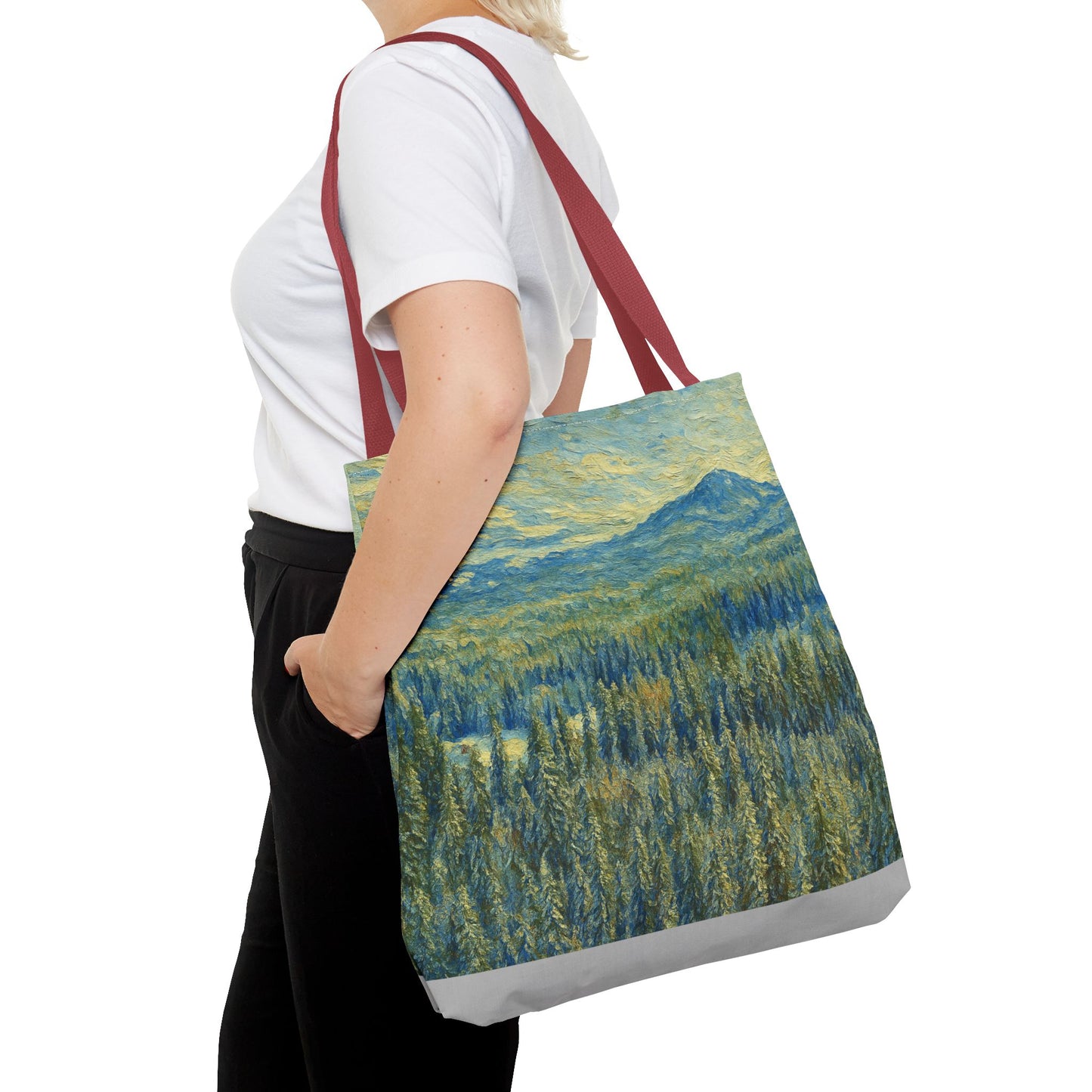 Nature-Inspired Tote Bag, Eco-Friendly Carryall, Bohemian Style Purse, Art Tote, Great Gift for Nature Lovers, Shopping Bag, Travel [...] - TRV