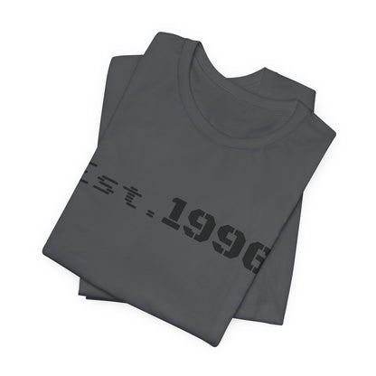 Vintage Est. 1996 T-shirt by Printify featuring a classic design, perfect as a birth year birthday gift.