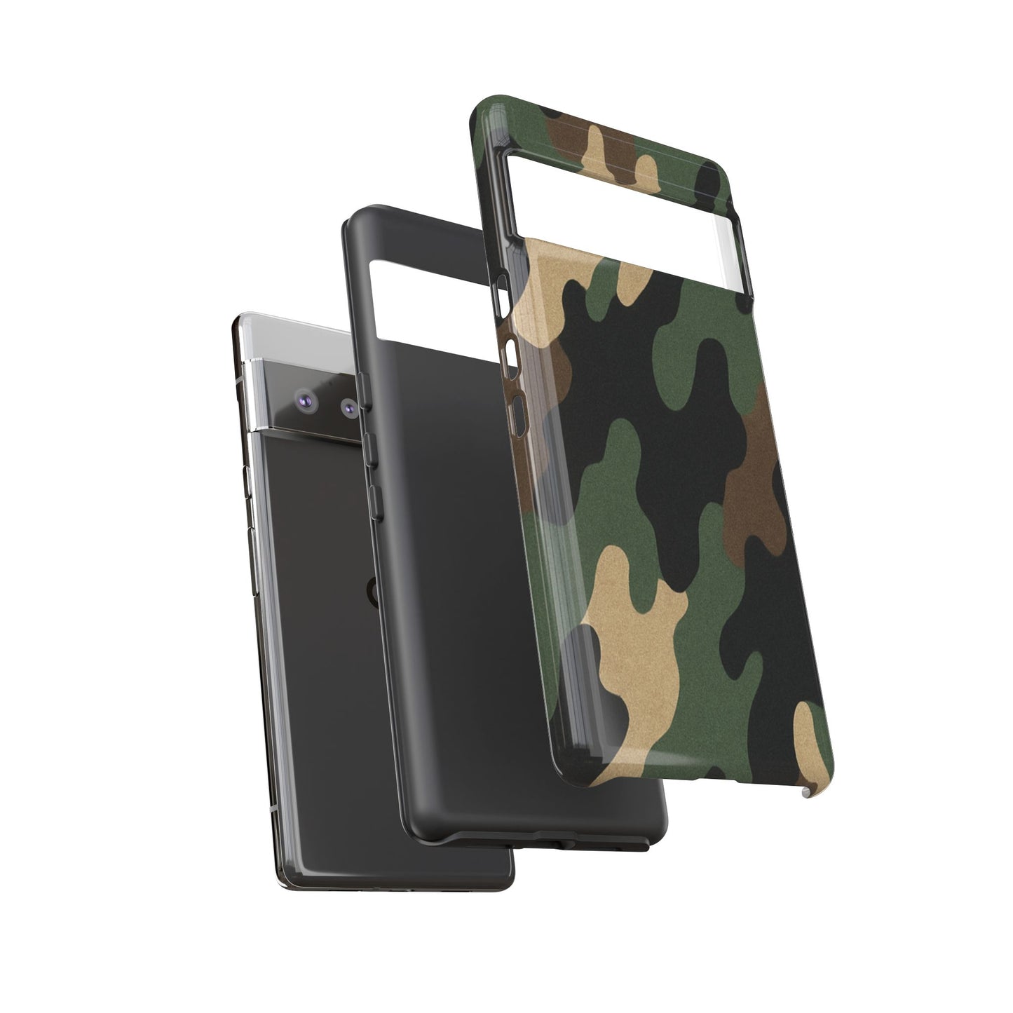 Camouflage Phone Case, Tough Phone Cover, Military Style Accessory, Protective Case for Men, Gifts for Soldiers - TRV