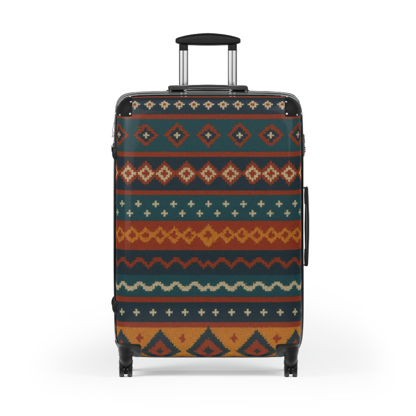 Southwestern Pattern Carry-On Suitcase — Boho Tribal Travel Luggage