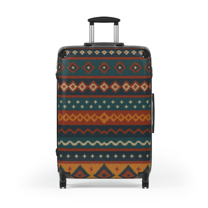 Southwestern Pattern Carry-On Suitcase — Boho Tribal Travel Luggage