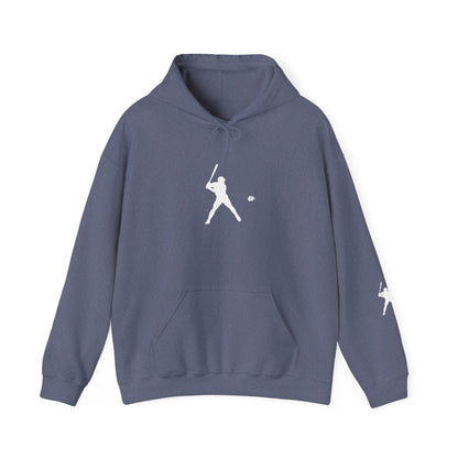 Sporty Unisex Baseball Hooded Sweatshirt, Casual Hoodie for Athletes, Perfect for Gifts, Comfy Streetwear, Ideal for Sports Events, Personal Use - TRV