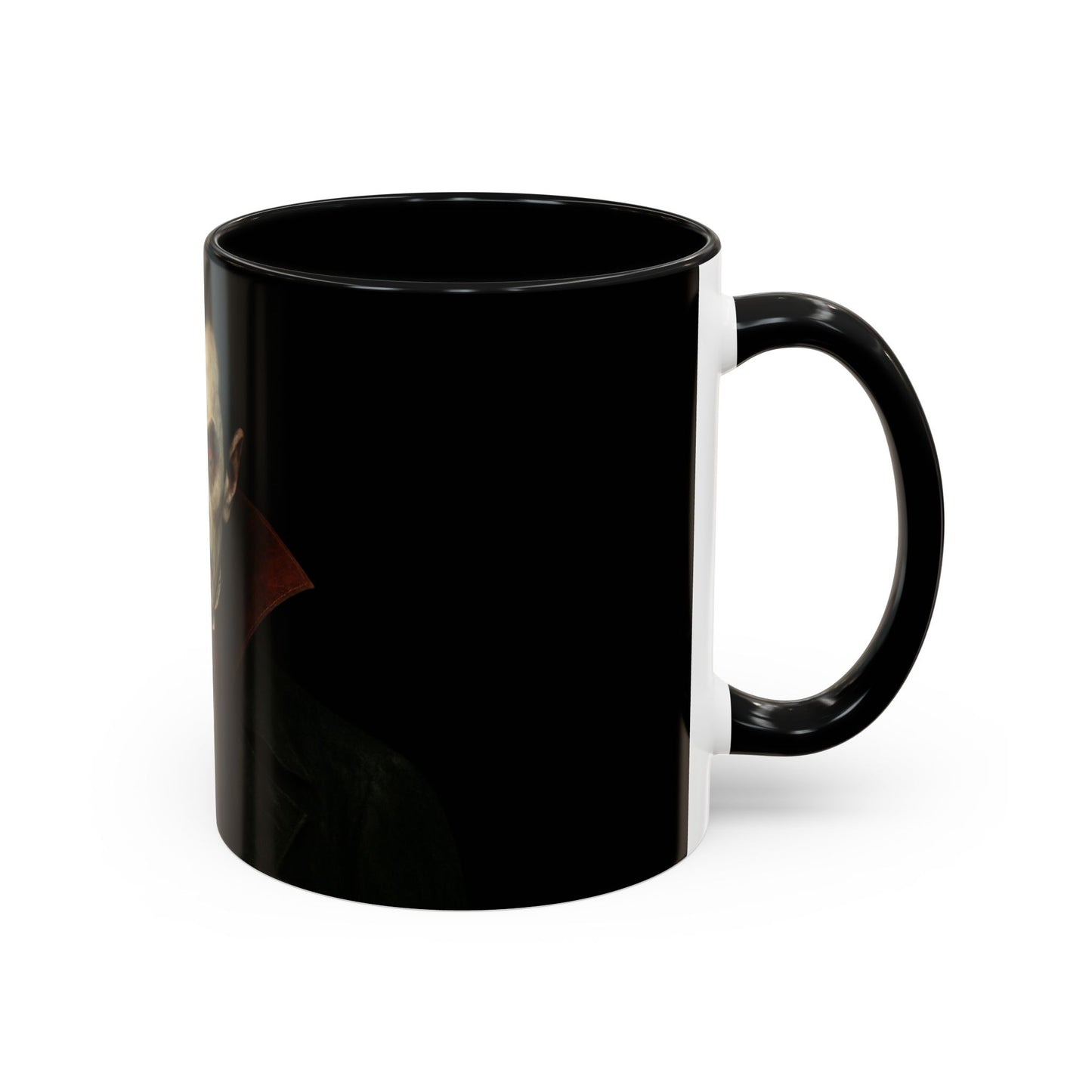 Gothic Dracula Vampire Accent Coffee Mug | Spooky Halloween Gift, Unique Home Decor, Collector's Mug, Coffee Lover's Gift - TRV