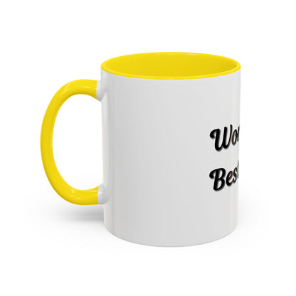 World's Best Dad Accent Coffee Mug - Perfect Gift for Father's Day - TRV