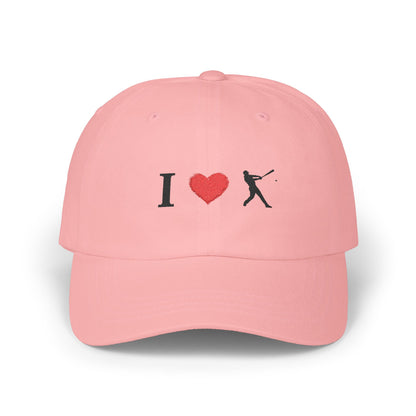 I Love Baseball Dad Cap, Sporty Hat for Dads, Baseball Lover Gift, Father's Day Gift, Casual Everyday Wear - TRV