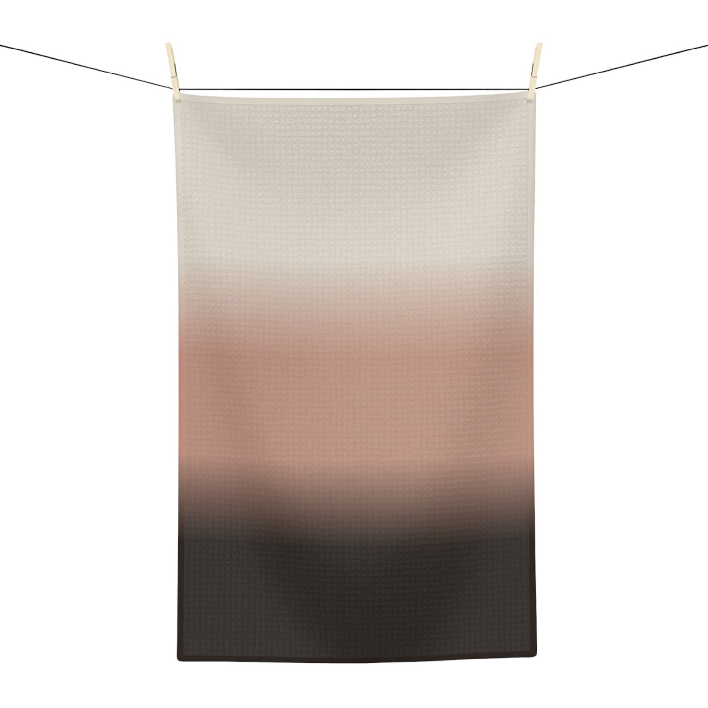 Neutral Gradient Ombre Microfiber Tea Towel | Blush to Charcoal