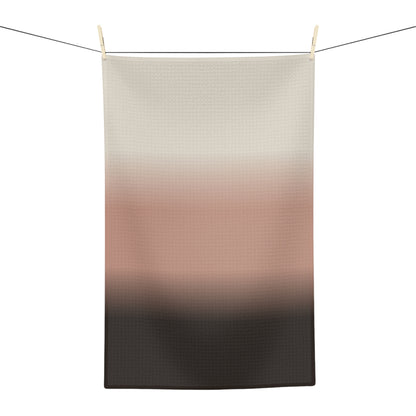 Neutral Gradient Ombre Microfiber Tea Towel | Blush to Charcoal