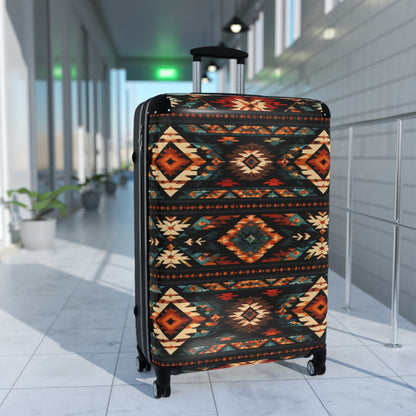 Southwest Aztec Pattern Carry-On Suitcase — Tribal Travel Luggage