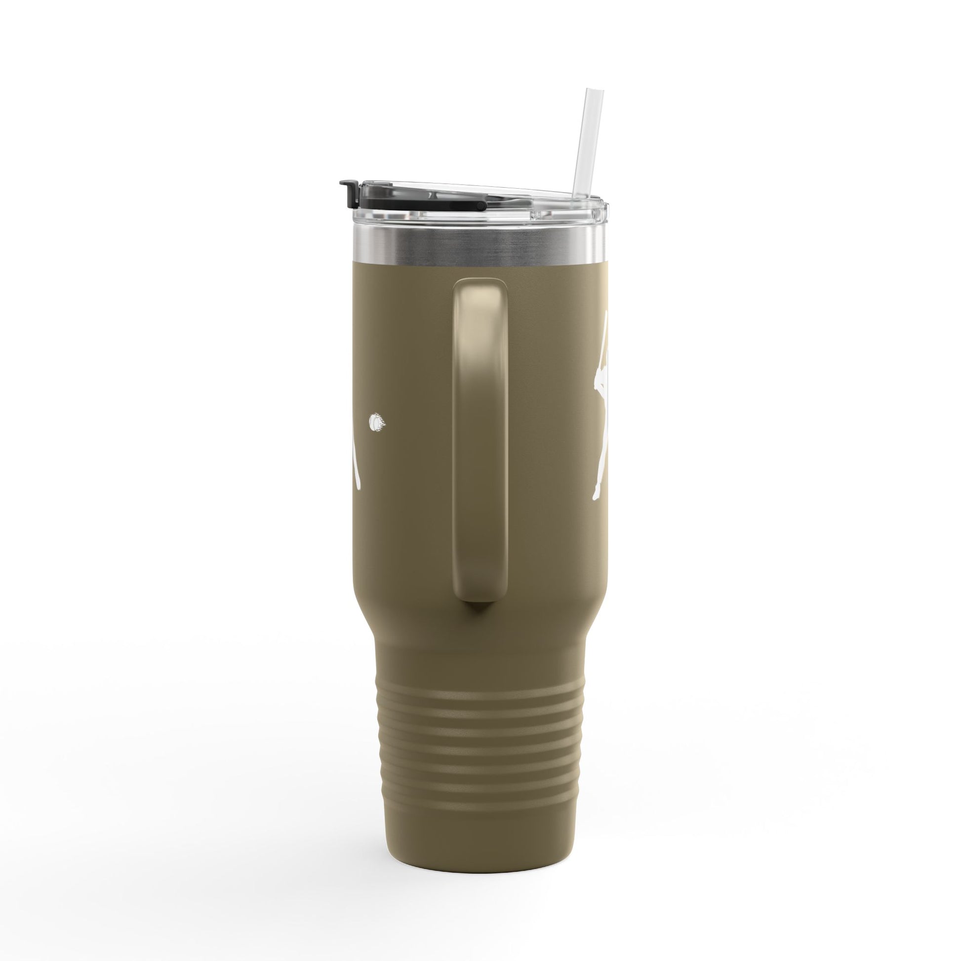 Baseball-Themed Insulated Travel Mug, Perfect for Fans & Athletes, Gift for Sports Lovers, 40oz Drinkware for Home & Road - TRV