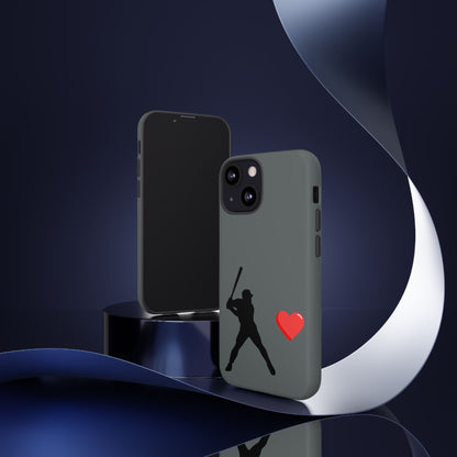 Printify baseball love phone case for sports lovers, durable protective design, perfect for Father's Day gift.