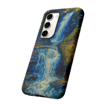 Artistic Phone Case - Waterfall Design, Unique Gift, Phone Accessory, Nature Lover, Original Artwork - TRV