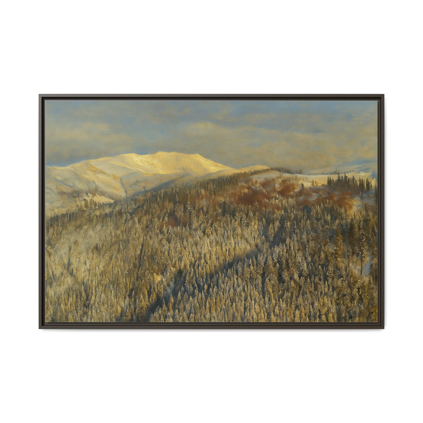 Framed Mountain Canvas Art, Perfect for Home Decor, Nature Wall Art, Gift for Nature Lovers, Cozy Atmosphere - TRV