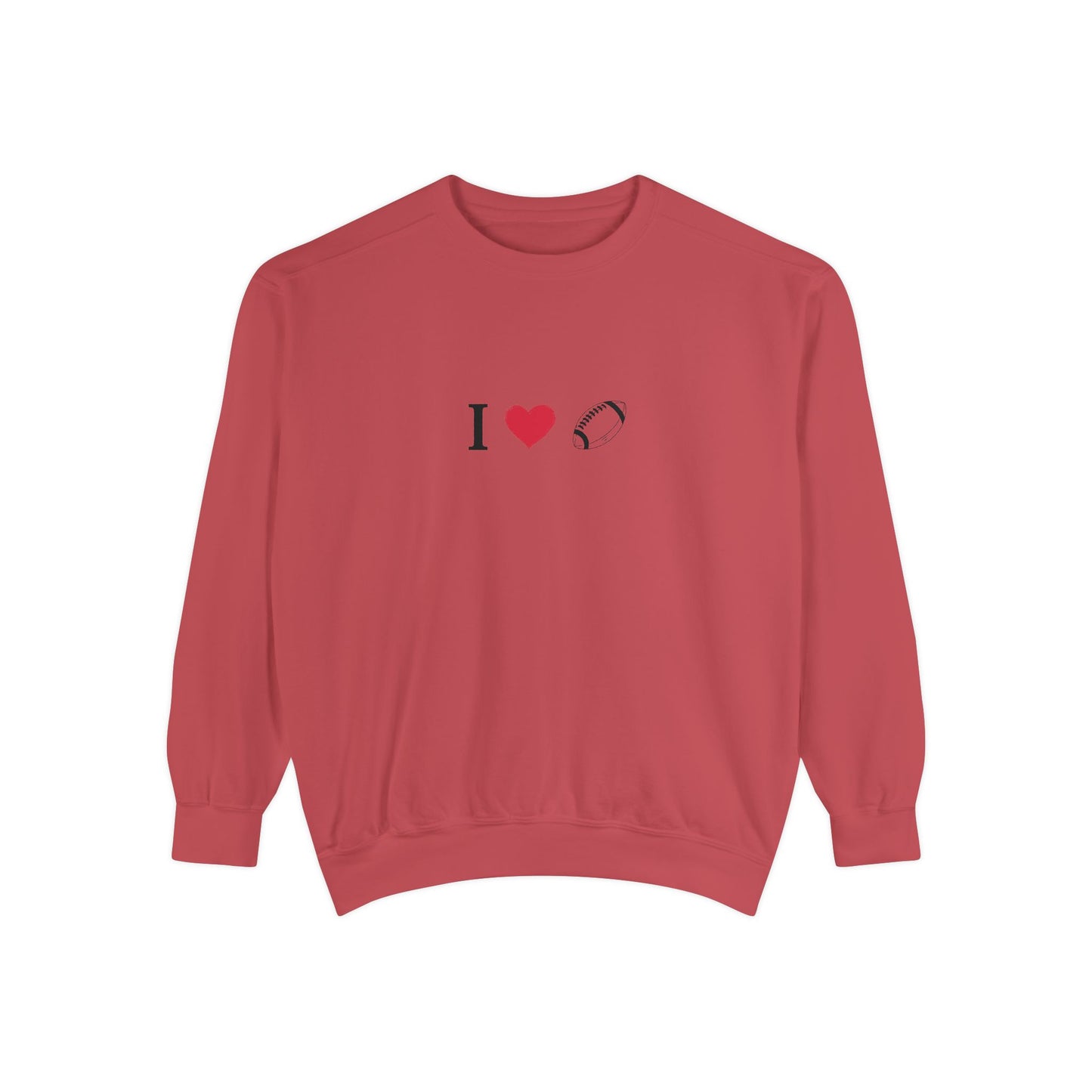 Unisex Sweatshirt, I love Football, Cozy, Perfect for Everyday Wear, Gift Idea for Friends, Couples, and Special Occasions - TRV