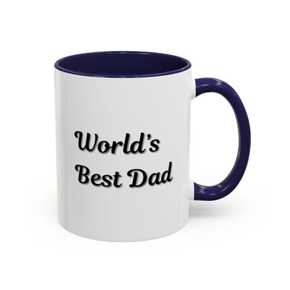 Father's Day Accent Mug, Best Dad Coffee Cup, Father's Day Gift, Novelty Mug, Ceramic Mug, Father's Day Present